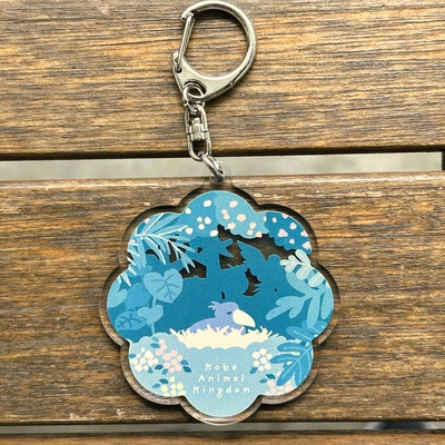 キーホルダー　花形